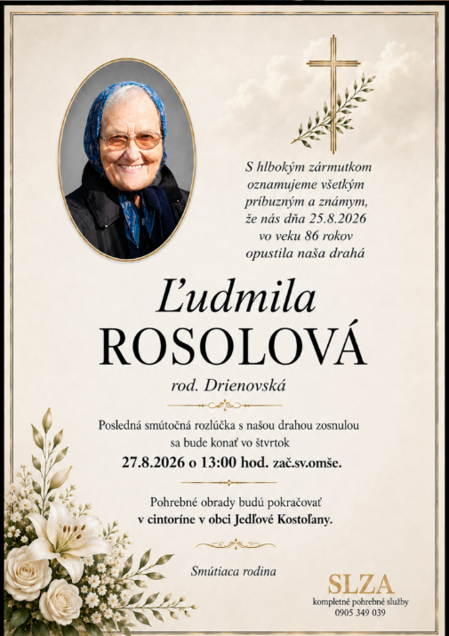 Smútočné oznámenie